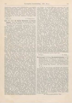 216-218 [Rezension] Wackernagel, Philipp, Das deutsche Kirchenlied von der ältesten Zeit bis zu Anfang des 17. Jahrhunderts. 5. Bd