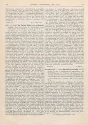 216-218 [Rezension] Wackernagel, Philipp, Das deutsche Kirchenlied von der ältesten Zeit bis zu Anfang des 17. Jahrhunderts. 5. Bd