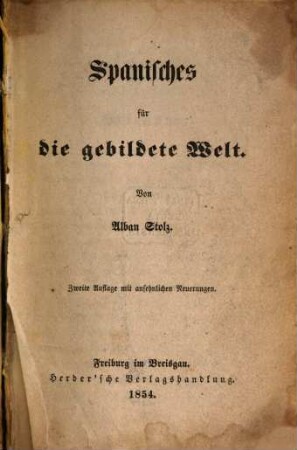 Spanisches für die gebildete Welt