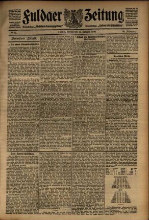 Zweite Ausgabe vom Freitag, den 14. Februar 1908.