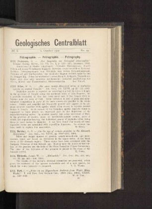 1. Oktober 1902 No. 19.