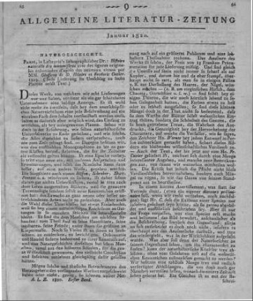 Geoffroy Saint-Hilaire, É. ; Cuvier, F. G.: Histoire Naturelle Des Mammifères. Avec Des Figures Originales, Coloriées, Dessinées D'Après Des Aminaux Vivans. Paris 1819