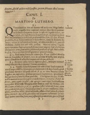 Caput. I. De Martino Luthero.