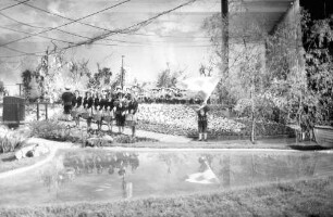 Freiburg: Stadthalle, Blumen- und Gartenausstellung, Eröffnung, Innenraum der Stadthalle