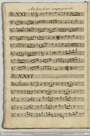 25. Anonymus, Andante, e-Moll