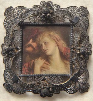 Zärtliche Dame. Miniatur aus der Sammlung Loewe