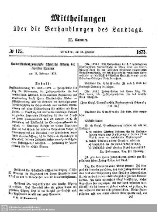 125. Sitzung