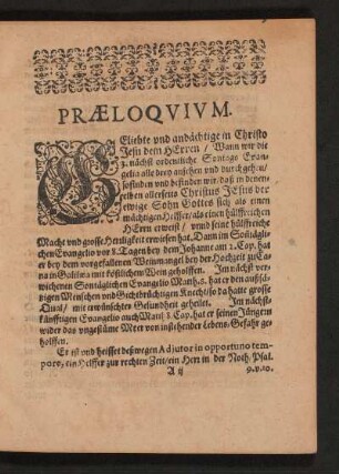 Praeloquium.