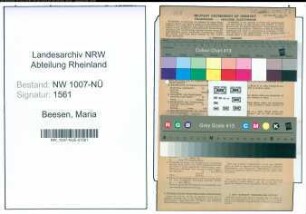 Entnazifizierung Maria Beesen , geb. 02.12.1903 (Geschaeftsinhaberin)