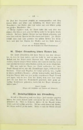 86. Woher Strausberg seinen Namen hat