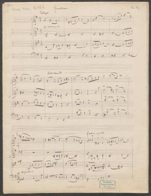 Quartets, vl (2), vla, vlc, G-Dur - BSB Mus.ms. 8188 : [caption title:] Quatuor.