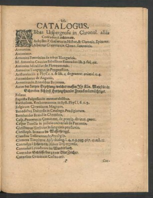 Catalogus.