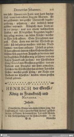 VII. Henrich der Grosse, König in Franckreich und Navarra