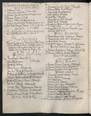 Winterhalbjahr 1647/1648. Rektorat Joachim Wibel