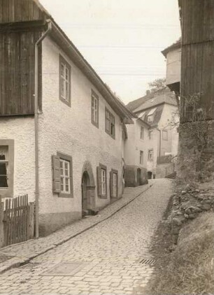 Leisnig, Lichtenberggasse gegen den Schlossberg