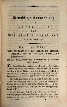 Commentar über das Gesetzbuch Napoleons oder gründliche Entwickelung der Discussion dieses Gesetzbuches im Staats-Rathe, 3