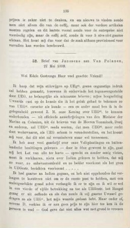 52. Brief van Janssens aan Van Polanen, 27 Mei 1809
