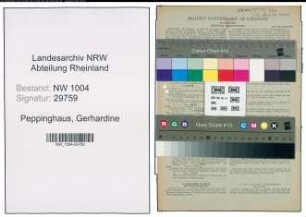 Entnazifizierung Gerhardine Peppinghaus , geb. 17.10.1910 ()
