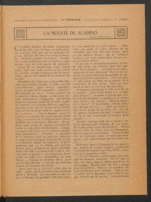 La muerte de Aladino