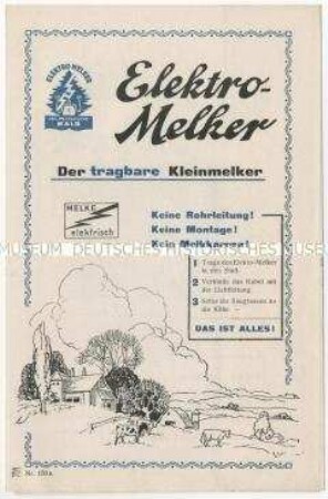 Melkmaschinen der Firma Pine Tree Milker