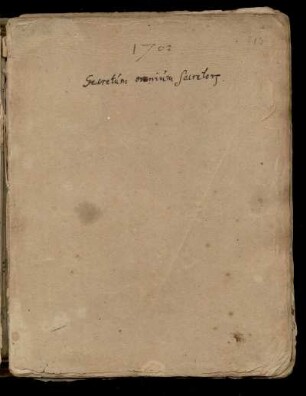Secretum Omnium Secretorum, dt. (Titelblatt)
