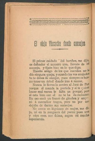 El viejo Viscacha dando consejos
