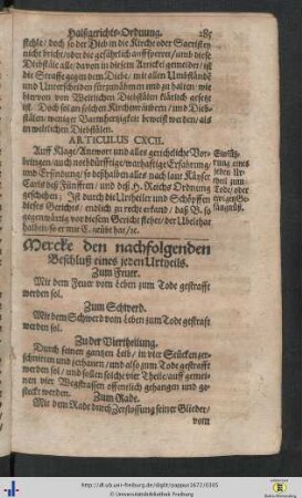 Mercke den nachfolgenden Beschluß eines jeden Urtheils.