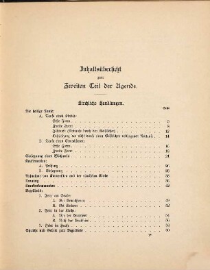 Agende für das Heer, 2. Kirchliche Handlungen