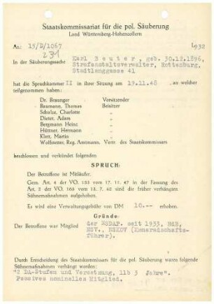 Beuter, Karl
