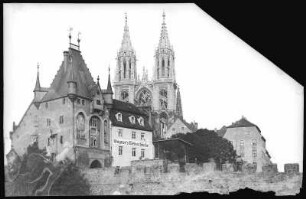 Meißen. Burgtor und Westtürme des Doms