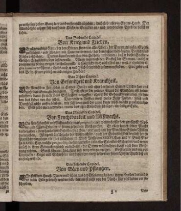 Das Zehende Capitel. Von Säen und Pflantzen