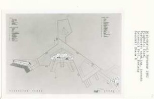Flughafen Tegel, Berlin-Reinickendorf (Diplomarbeit bei Peter Poelzig): Hotel, Hauptgebäude, Verwaltung, Ebene 6, Grundriss 1:500