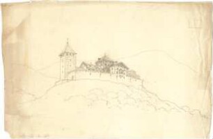 Thiersch, August ; ; Reiseskizzen - Schloss Mayenburg in Völlan bei Lana (Perspektive)