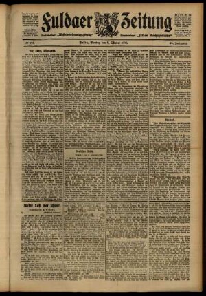 Ausgabe vom Montag, den 08. Oktober 1906.