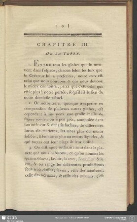 Chapitre III. De La Terre