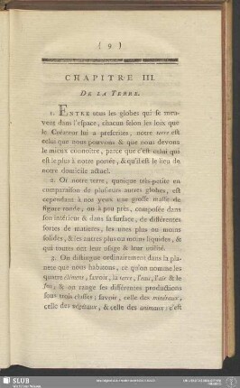 Chapitre III. De La Terre
