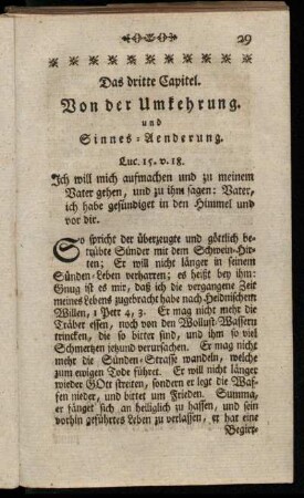 Das dritte Capitel. Von der Umkehrung und Sinnes-Aenderung.