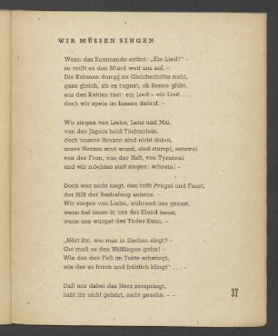Wir Müssen SIngen