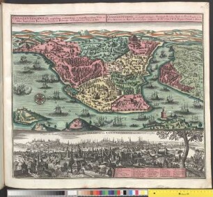 Constantinopolis : amplißima, potentißima, et magnificentißima Urbs et Sedes Imperatoris Turcici in Provincia Romania ad Bosphorum Thraciae sitae = Constantinopel