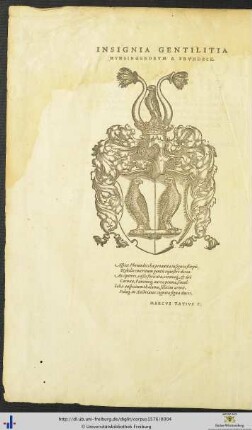 Insignia Gentilitia Mynsingerorum A Frundeck