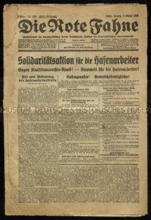 Sozialistische Zeitung. 9. Jahrgang 1926