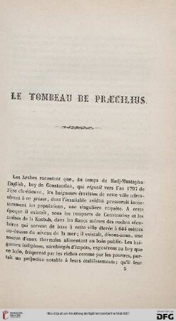 Le tombeau de Praecilius