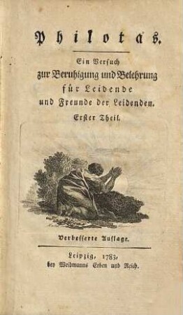 Philotas : ein Versuch zur Beruhigung und Belehrung für Leidende und Freunde der Leidenden, 1