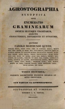 Enumeratio plantarum omnium hucusque cognitarum, secundum familias naturales disposita, adjectis characteribus, differentiis et synonymis, 1,1