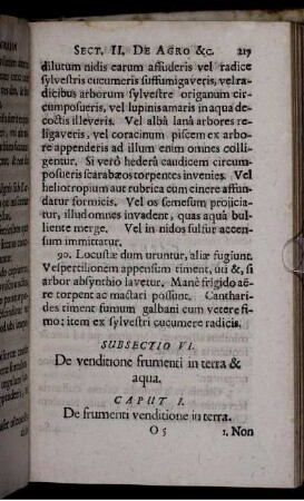 Subsectio VI. De venditione frumenti in terra & aqua