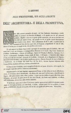 L'autore alli professori [...]