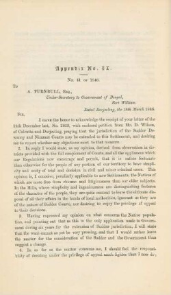 Appendix No. IX