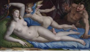 Venus, Cupido und ein Satyr