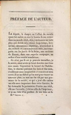 Oeuvres complètes de Mme. Cottin : publiées pour la premiere fois en un seul corps d'ouvrage ; avec une notice sur la vie et sur les écrits de l'auteur, 5. Claire d'Albe