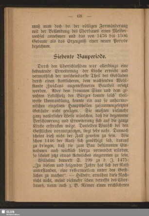 Siebente Bauperiode